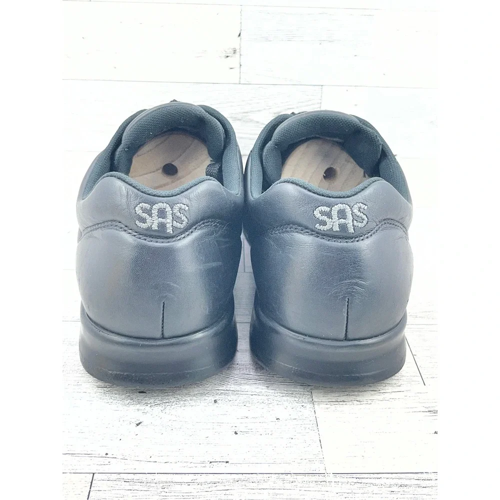 SAS Free Time Women Sz 8.5W Black Leather Walking Shoes Sneakers Made‎ in USA